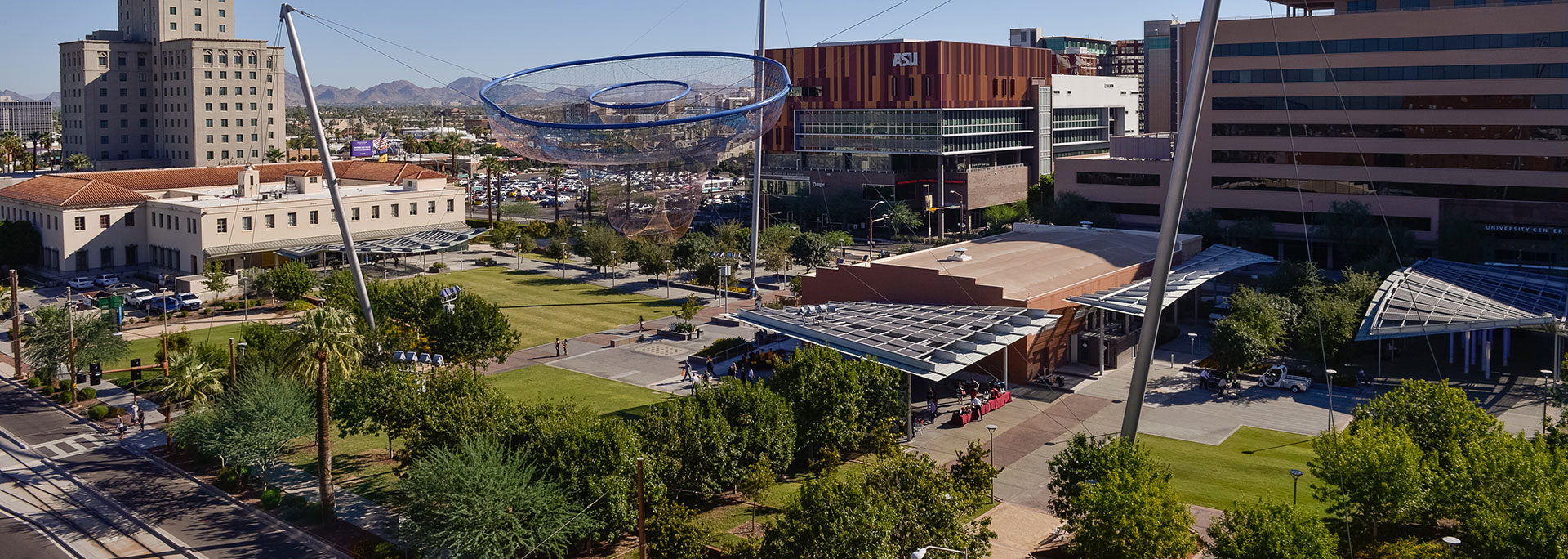 overhead view of the ASU Downtown Phoenix campus