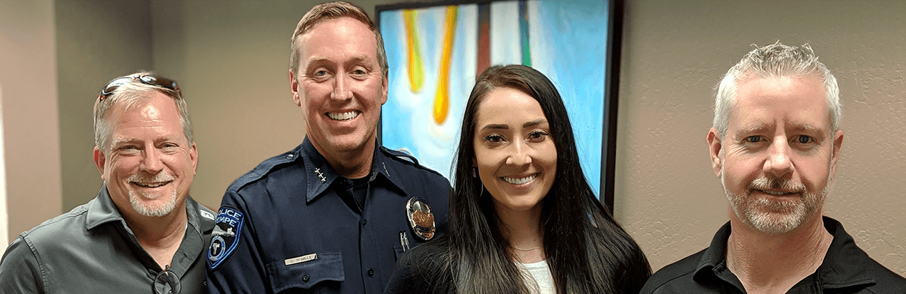Smiling people from the school of criminology and criminal justice